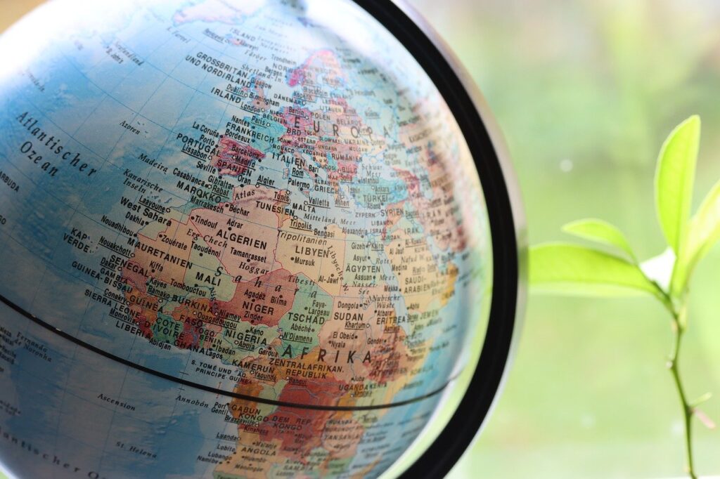 africa, world map, growth, development, plant, light, boom, business, stock exchange, globe, map of the world, world, continent, earth, nature, geography, map, europe, world market